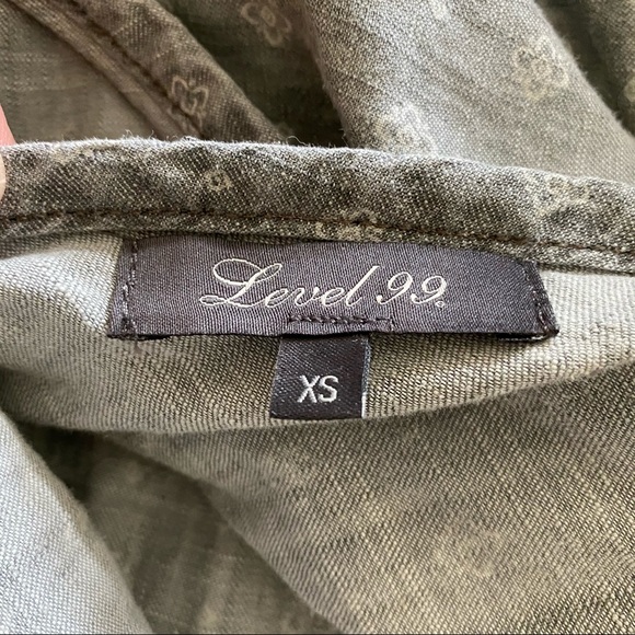 NWT Level 99 Gray Romper XS - Picture 6 of 6